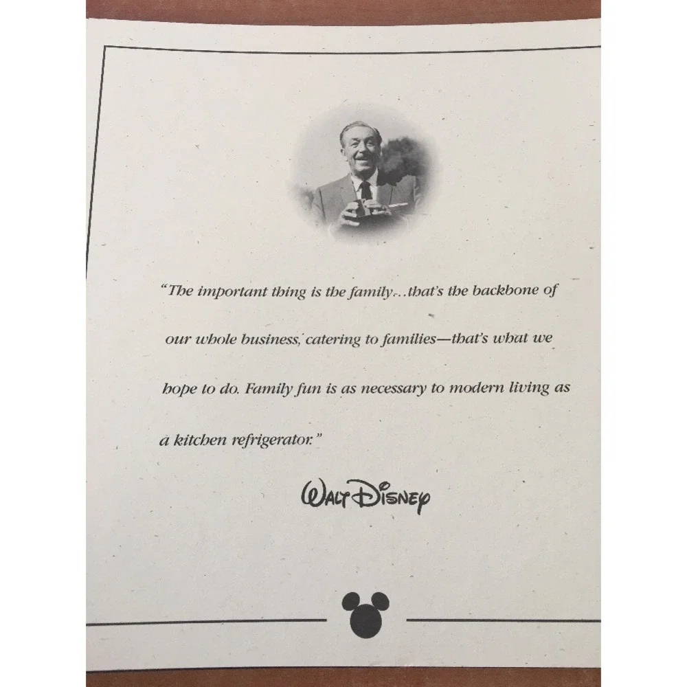 Disney Vacation Club Member Binder Photo Album Book Black 15 Pages 9x9 DVC RARE‎